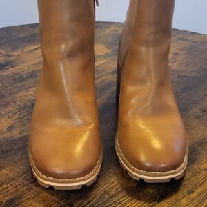Michael Kors Tan Leather Heeled Boots